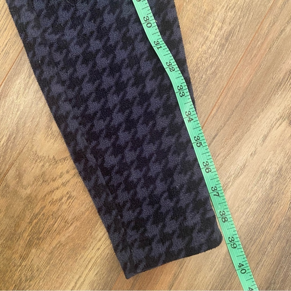 Columbia Base Layer Blue Houndstooth Fleece Leggings - Picture 11 of 16